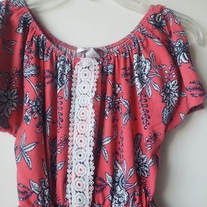 Floral One piece girl's romper 12